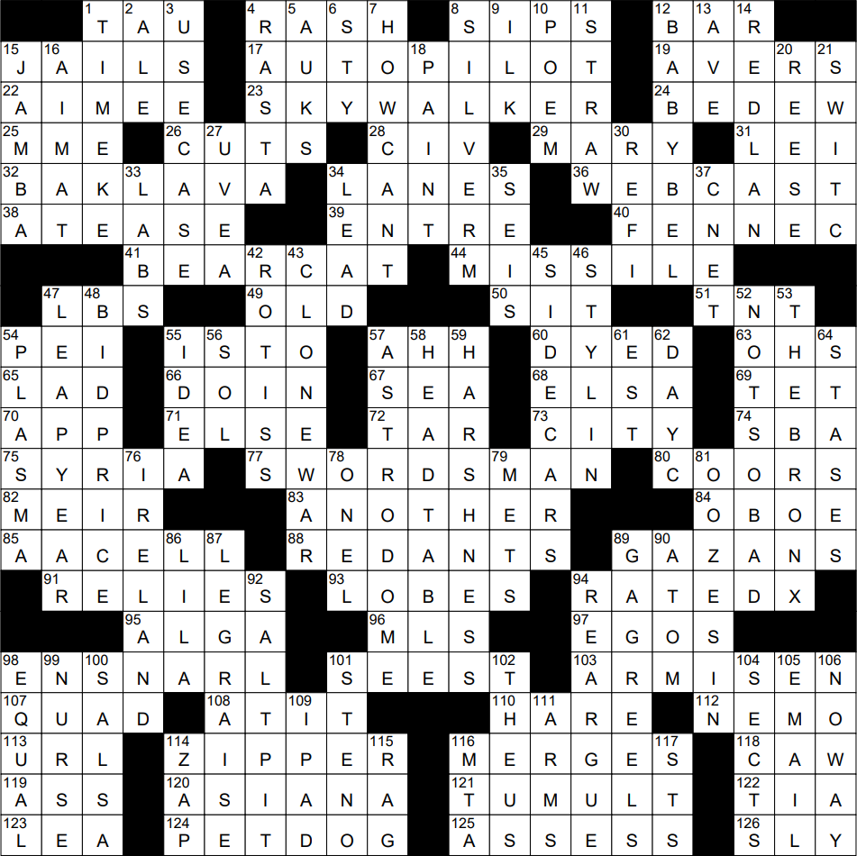 0514 23 NY Times Crossword 14 May 23 Sunday NYXCrossword
