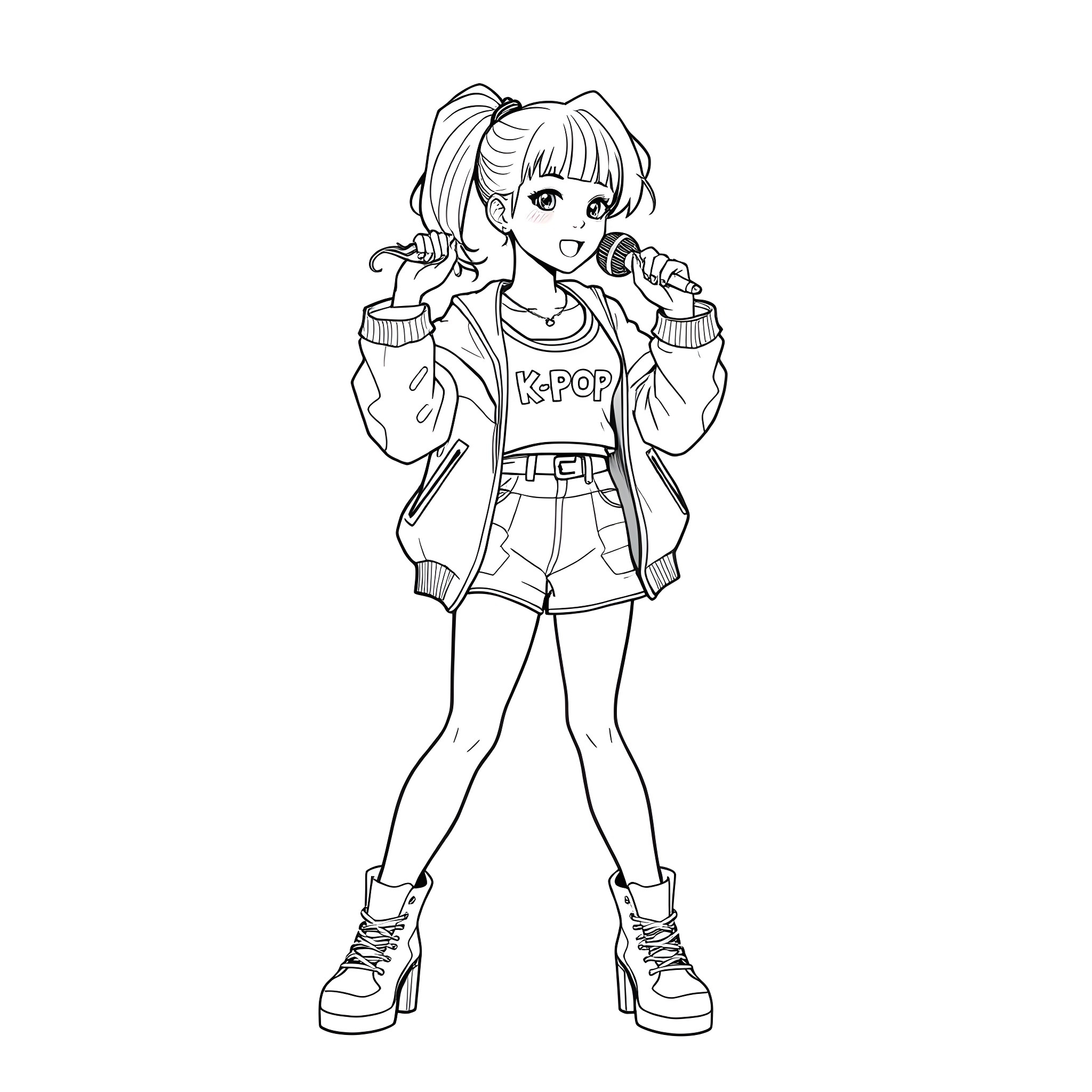 1 Best K Pop Singer Coloring Pages Free Printable PDFs  1 Best K Pop Singer Coloring Pages Free Printable PDFs