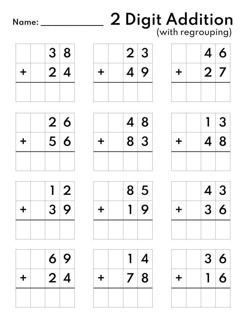 2nd math worksheets printable