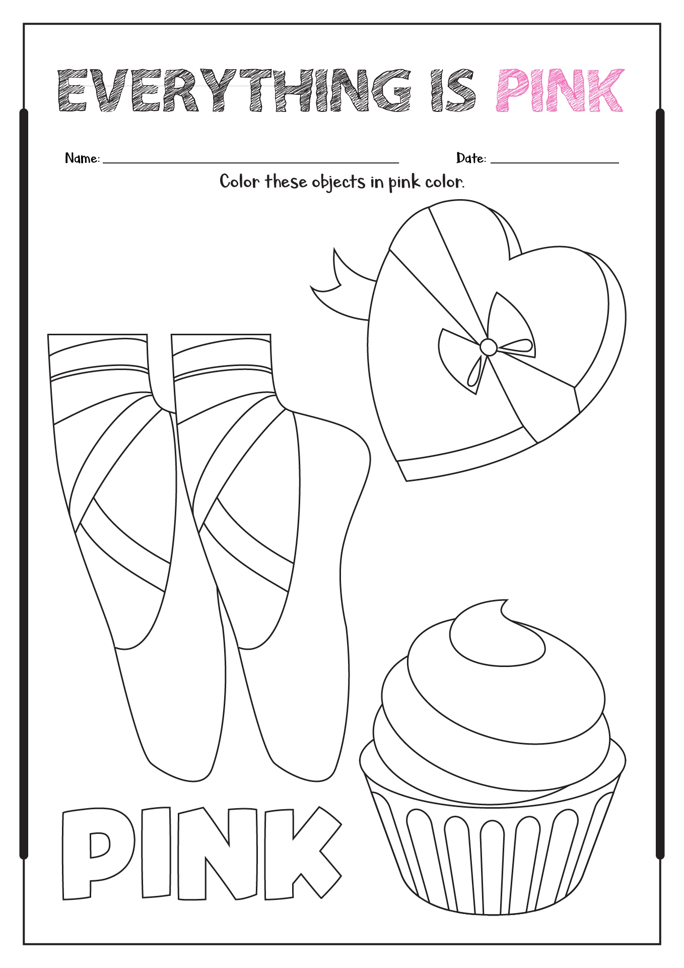 15 Color Pink Worksheets For Preschool Free PDF At Worksheeto