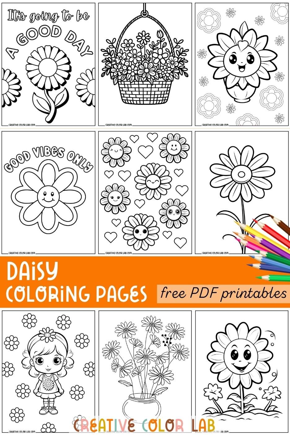 15 Printable Daisy Coloring Pages Free PDF Downloads
