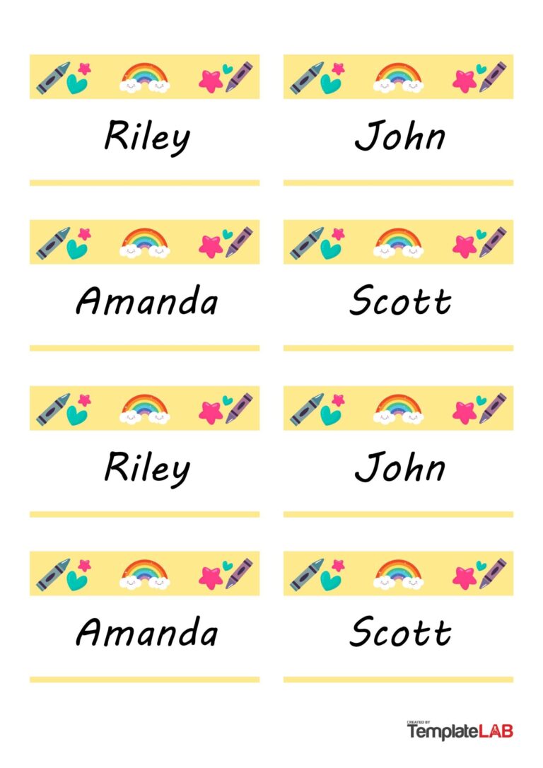 19 Editable Name Tag U0026 Name Badge Templates Free