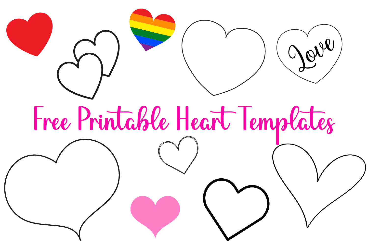 25 FREE Printable Heart Templates Small To Large Sizes Cassie  25 FREE Printable Heart Templates Small To Large Sizes Cassie