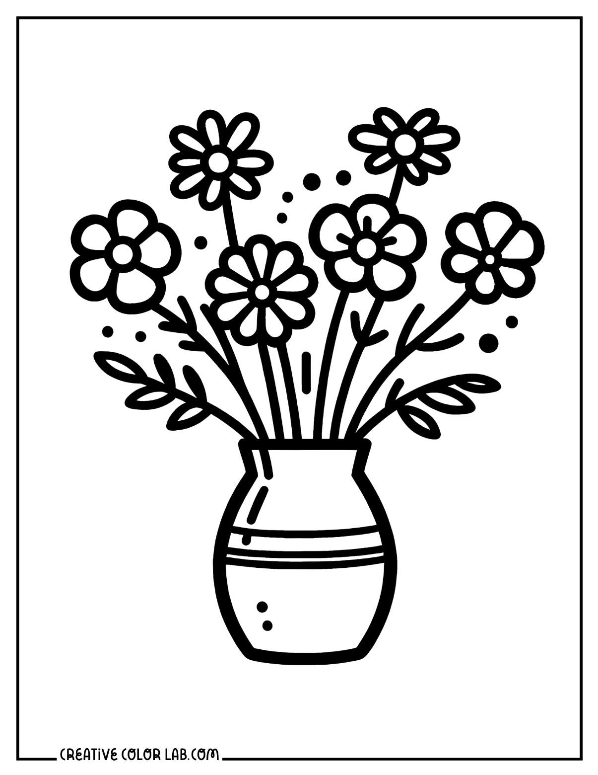 printable flower coloring pages