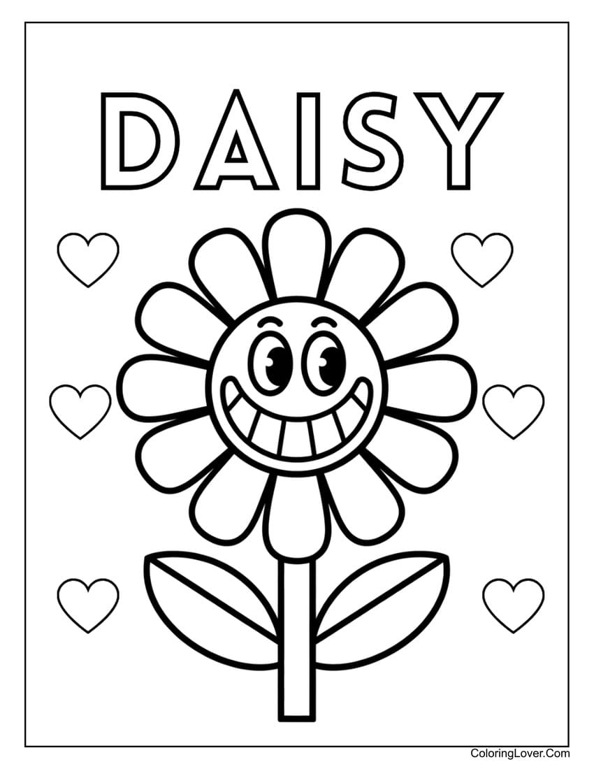 39 Daisy Coloring Pages Free Printables For All Ages 
