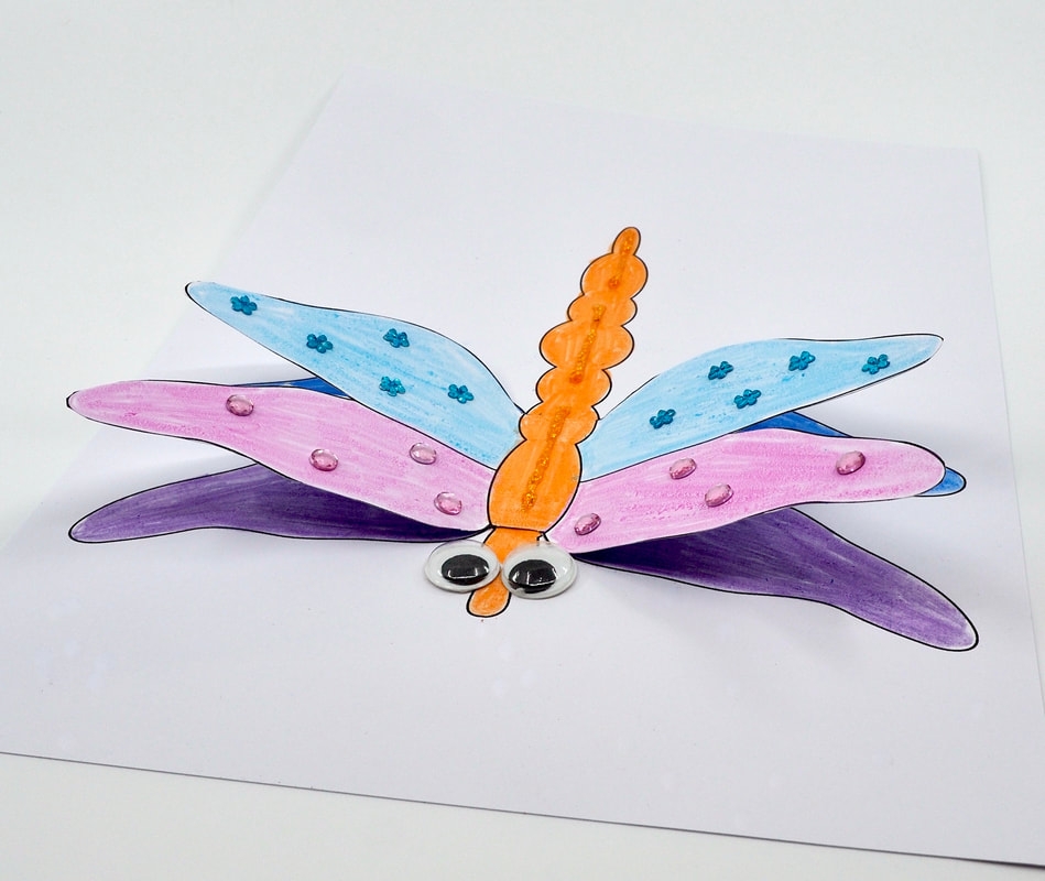 3D Dragonfly Craft 3D Dragonfly Craft