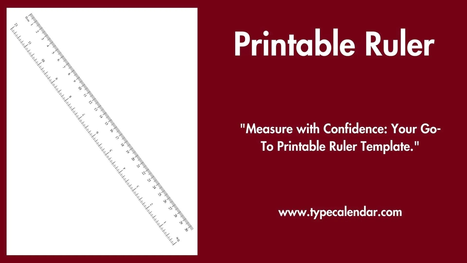 free printable ruler free printable ruler