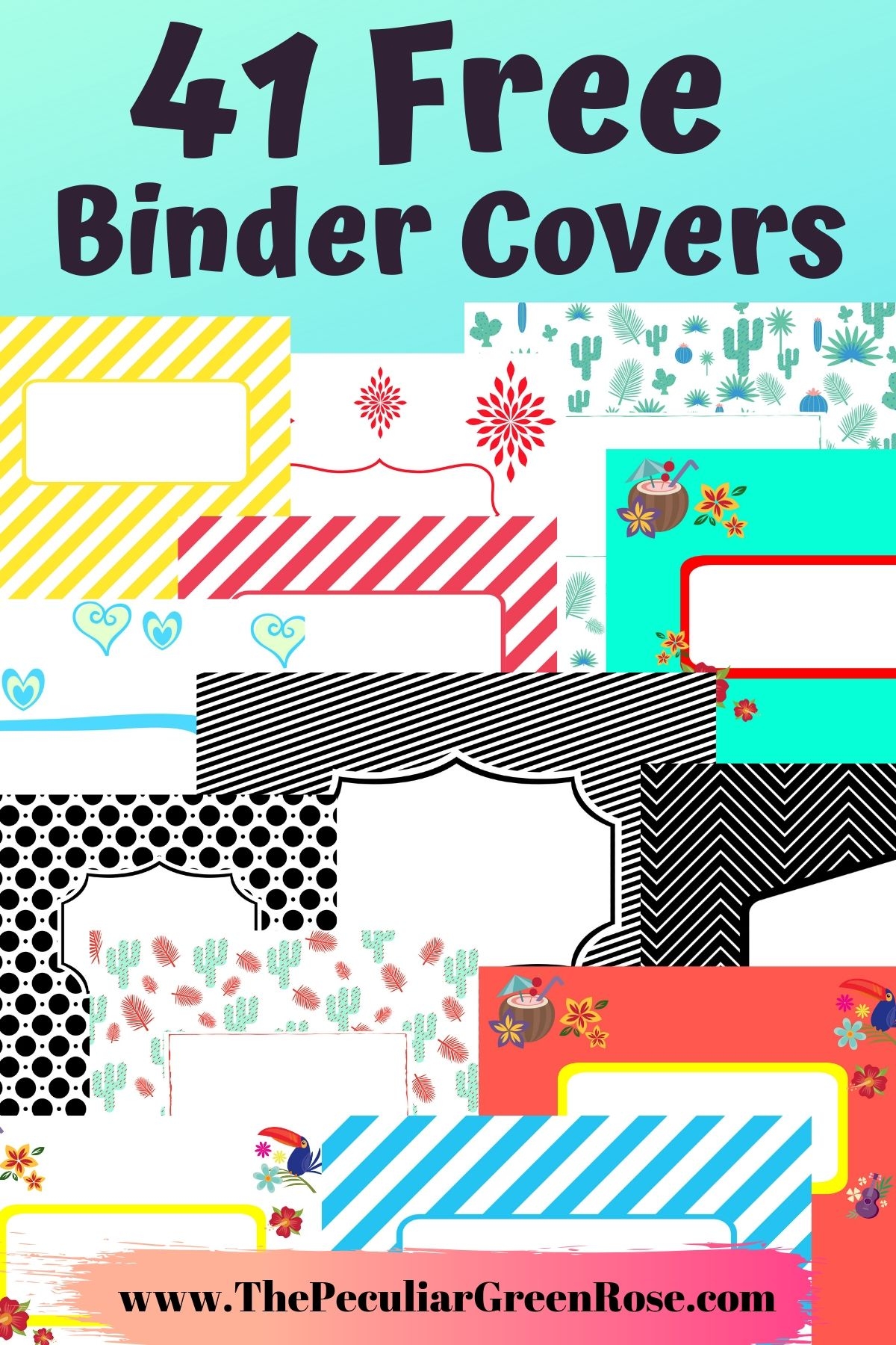 41 Free Printable Binder Covers The Peculiar Green Rose 41 Free Printable Binder Covers The Peculiar Green Rose