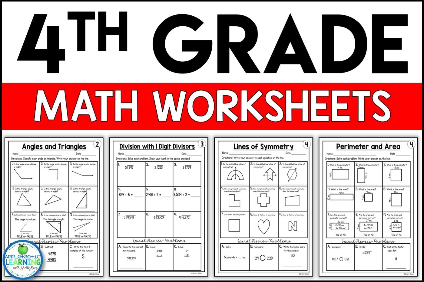 math for 4th graders printable worksheets