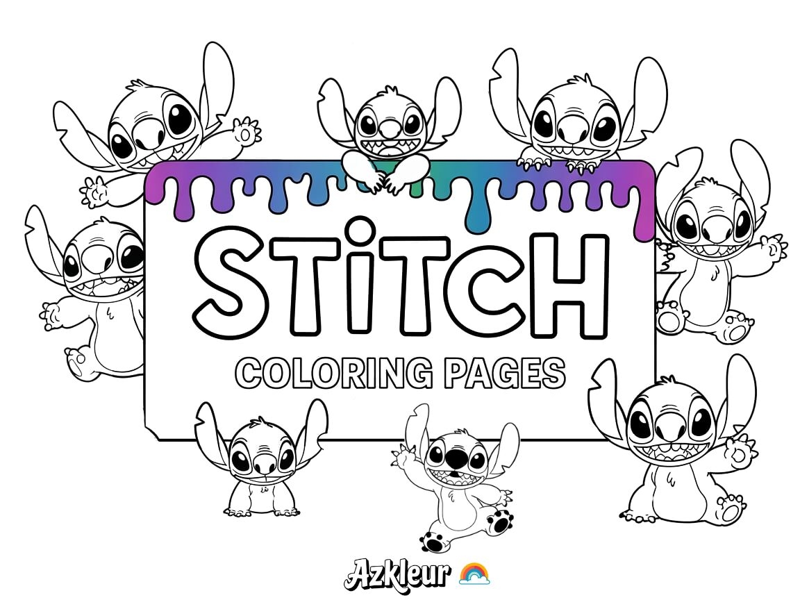 printable stitch coloring pages