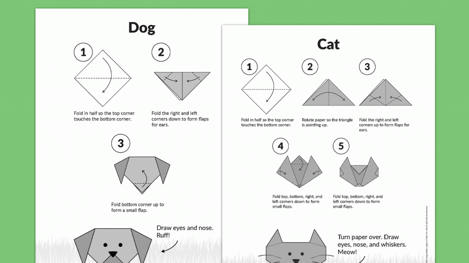 8 Easy Origami Projects For Kids Free Printable Instructions  8 Easy Origami Projects For Kids Free Printable Instructions