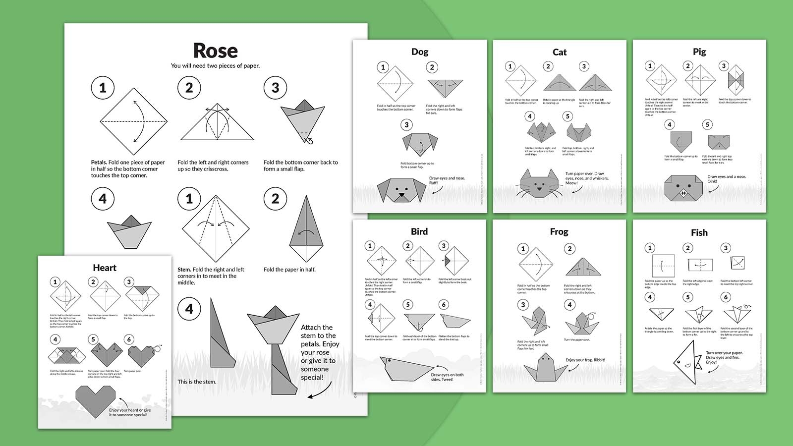 8 Easy Origami Projects For Kids Free Printable Instructions  8 Easy Origami Projects For Kids Free Printable Instructions