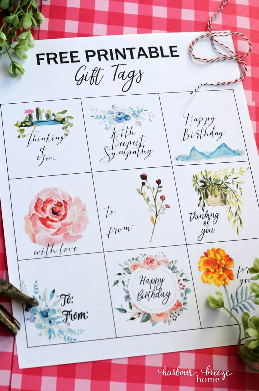 9 Free Printable Gift Tags For Sympathy And All Occassions