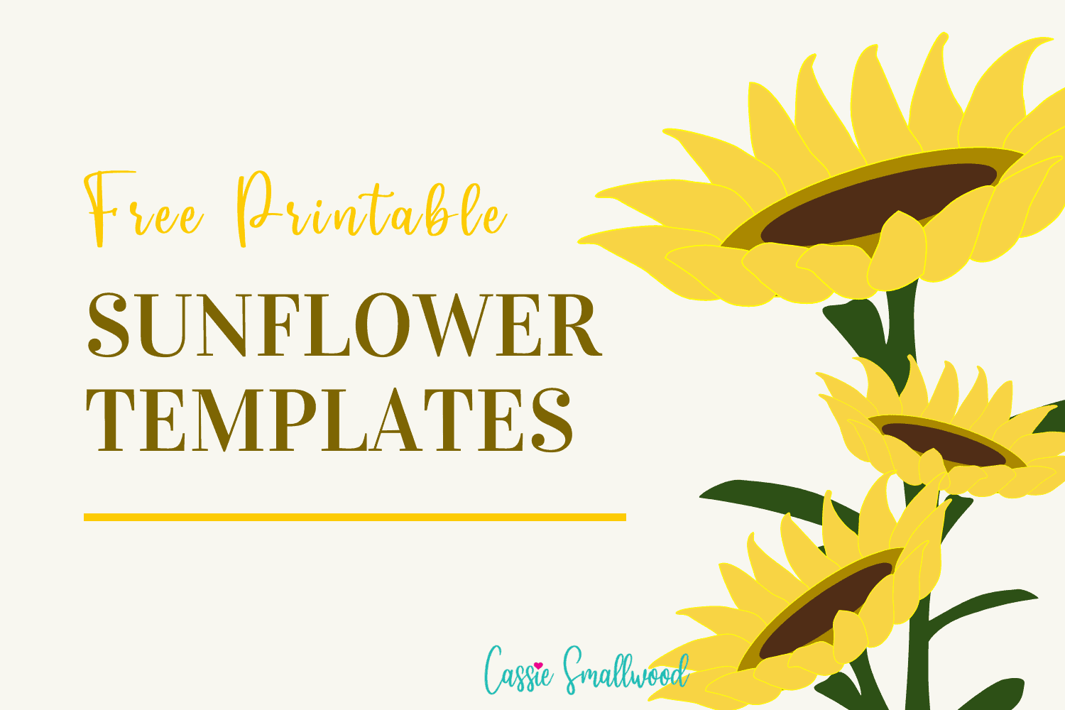 9 Free Printable Sunflower Templates Cassie Smallwood 9 Free Printable Sunflower Templates Cassie Smallwood