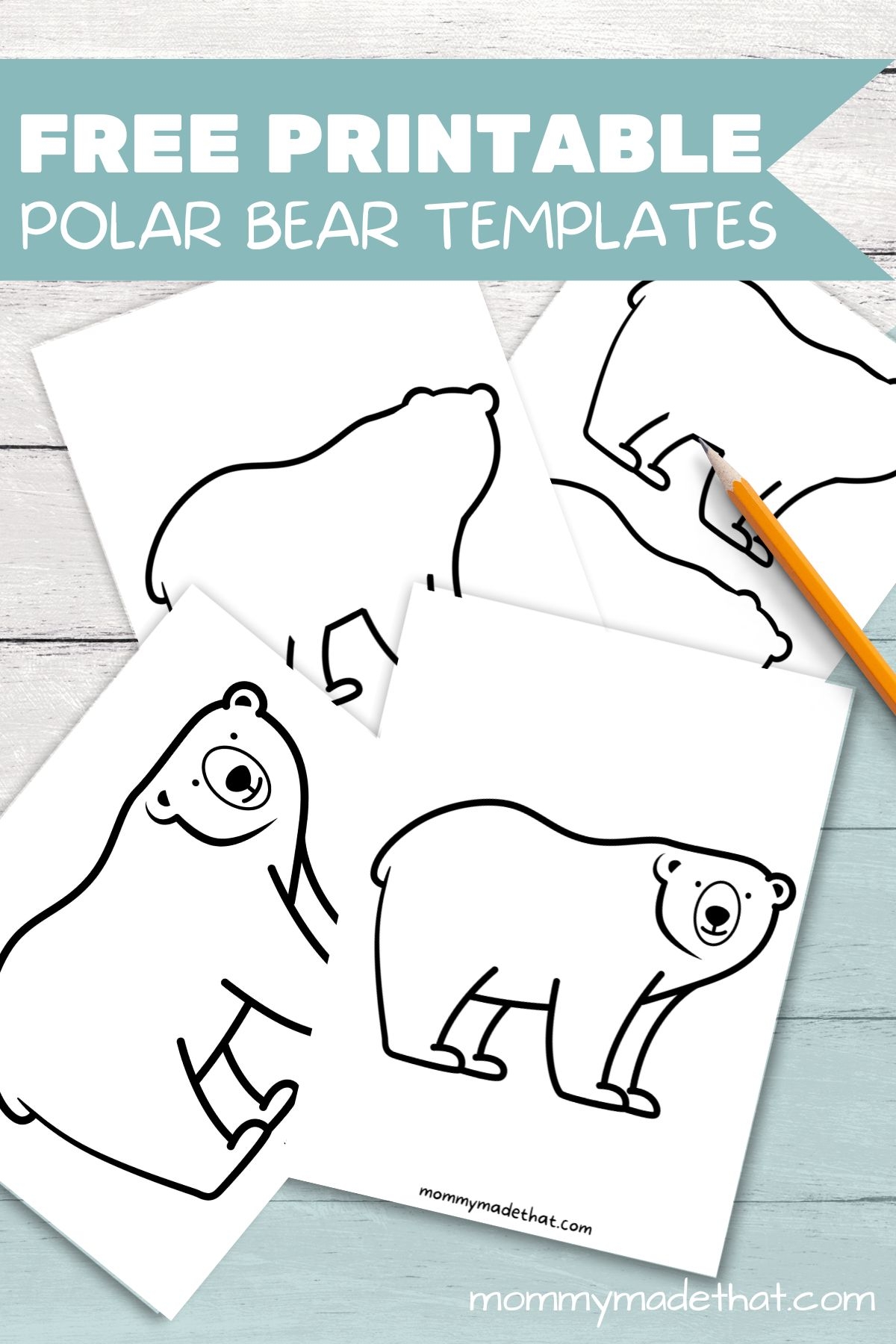 Adorable Polar Bear Templates Free Printables  Adorable Polar Bear Templates Free Printables