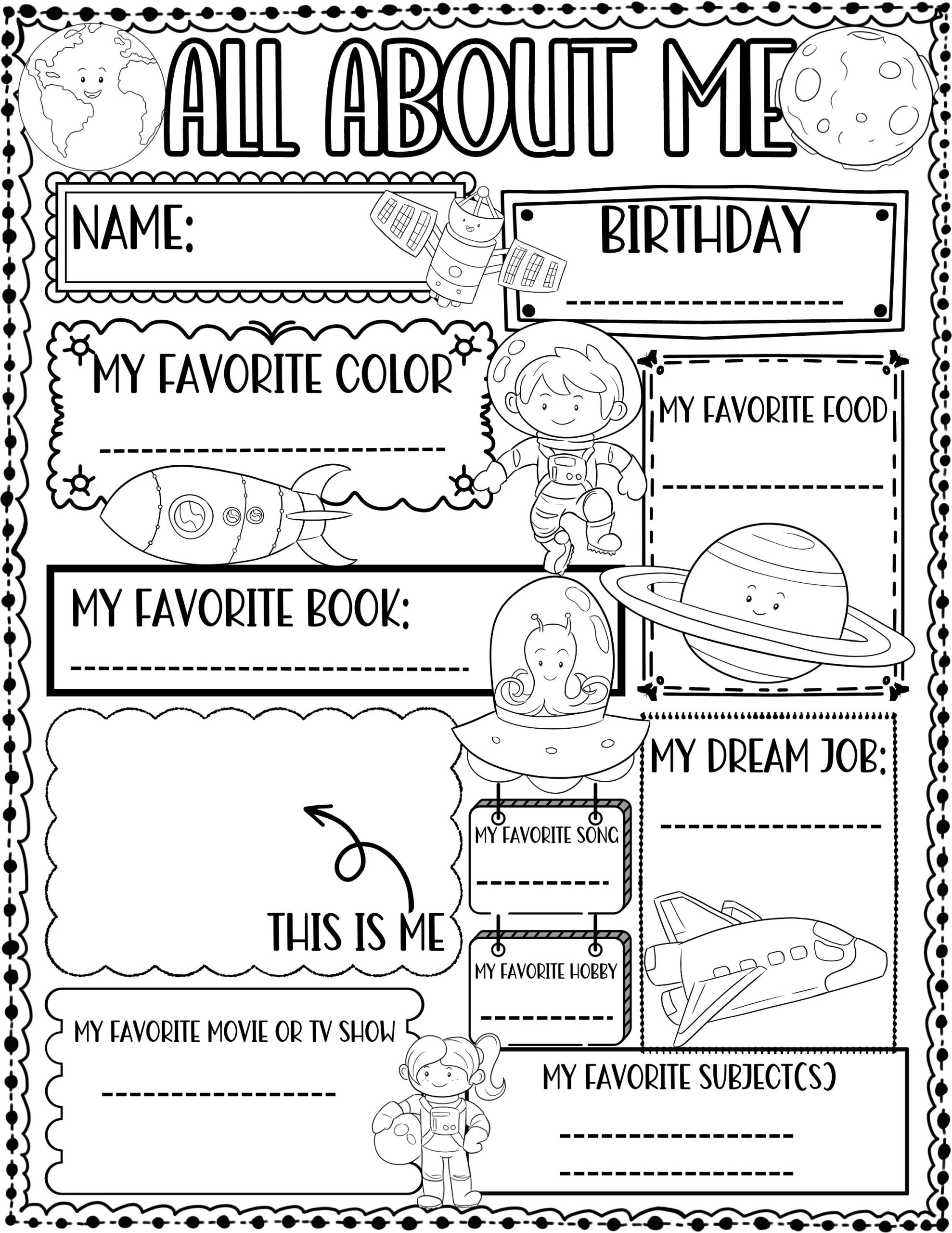 printable all about me worksheet