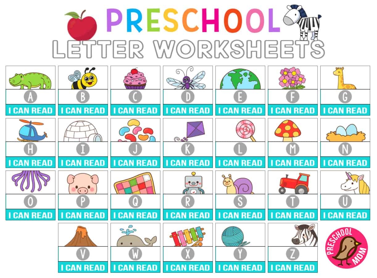 free printable kindergarten worksheets lettering