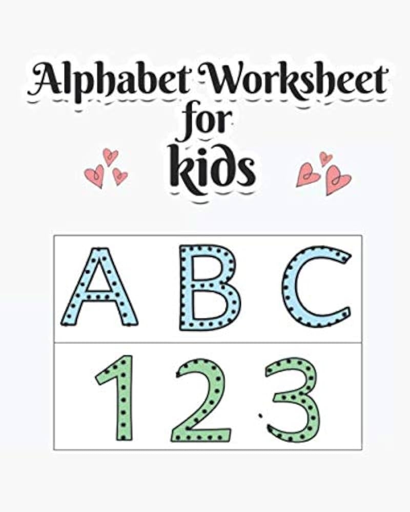 Alphabet Worksheet For Kids Learning Letters Worksheets tracing Alphabet And Numbers Workbook Practice For Kindergarteners By Amazon ae