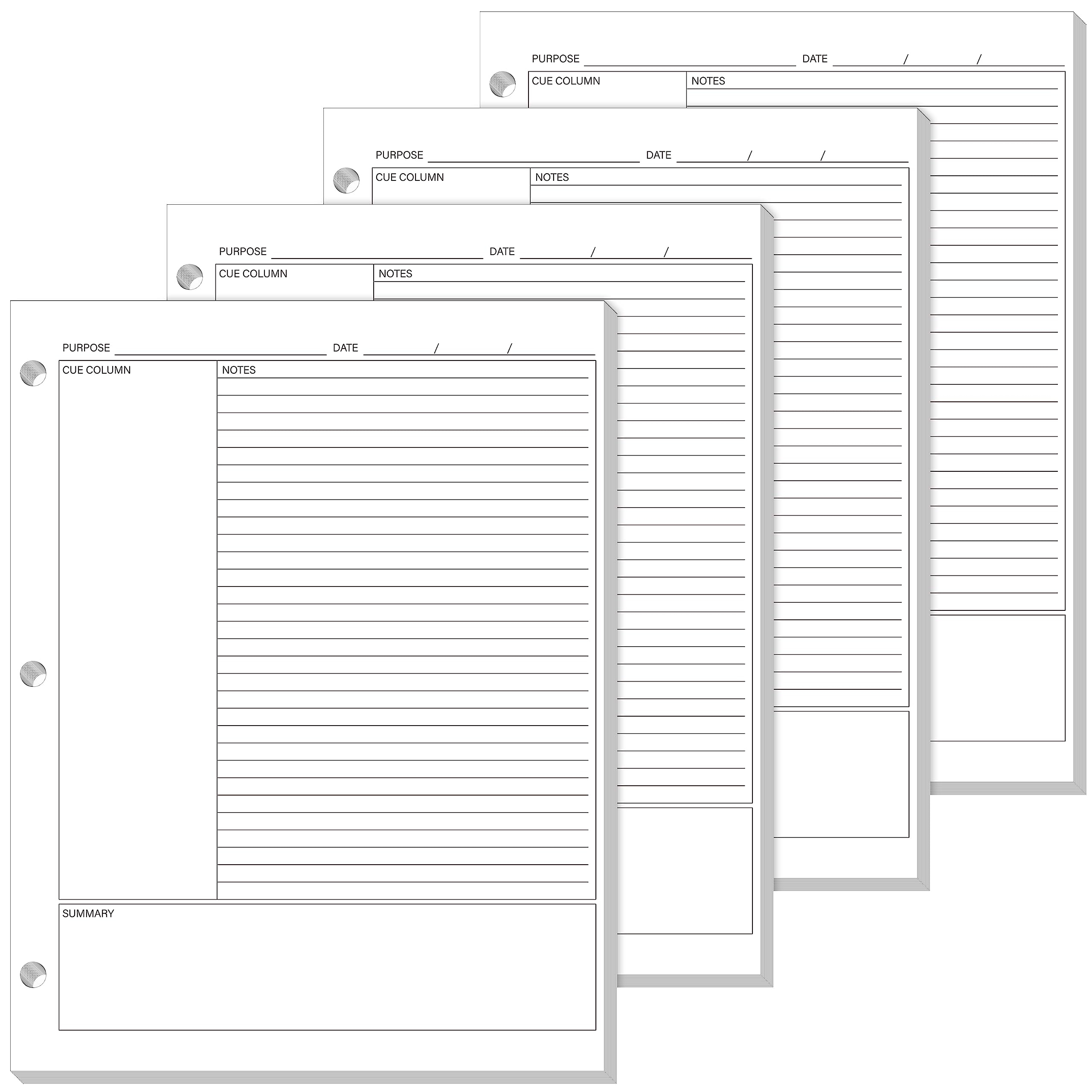 Amazon Ctosree 200 Sheets Cornell Notes Loose Leaf Paper Notebook Taking System Filler Paper 8 5 X 11 Inch 3 Hole Punch White Double Sided  Amazon Ctosree 200 Sheets Cornell Notes Loose Leaf Paper Notebook Taking System Filler Paper 8 5 X 11 Inch 3 Hole Punch White Double Sided
