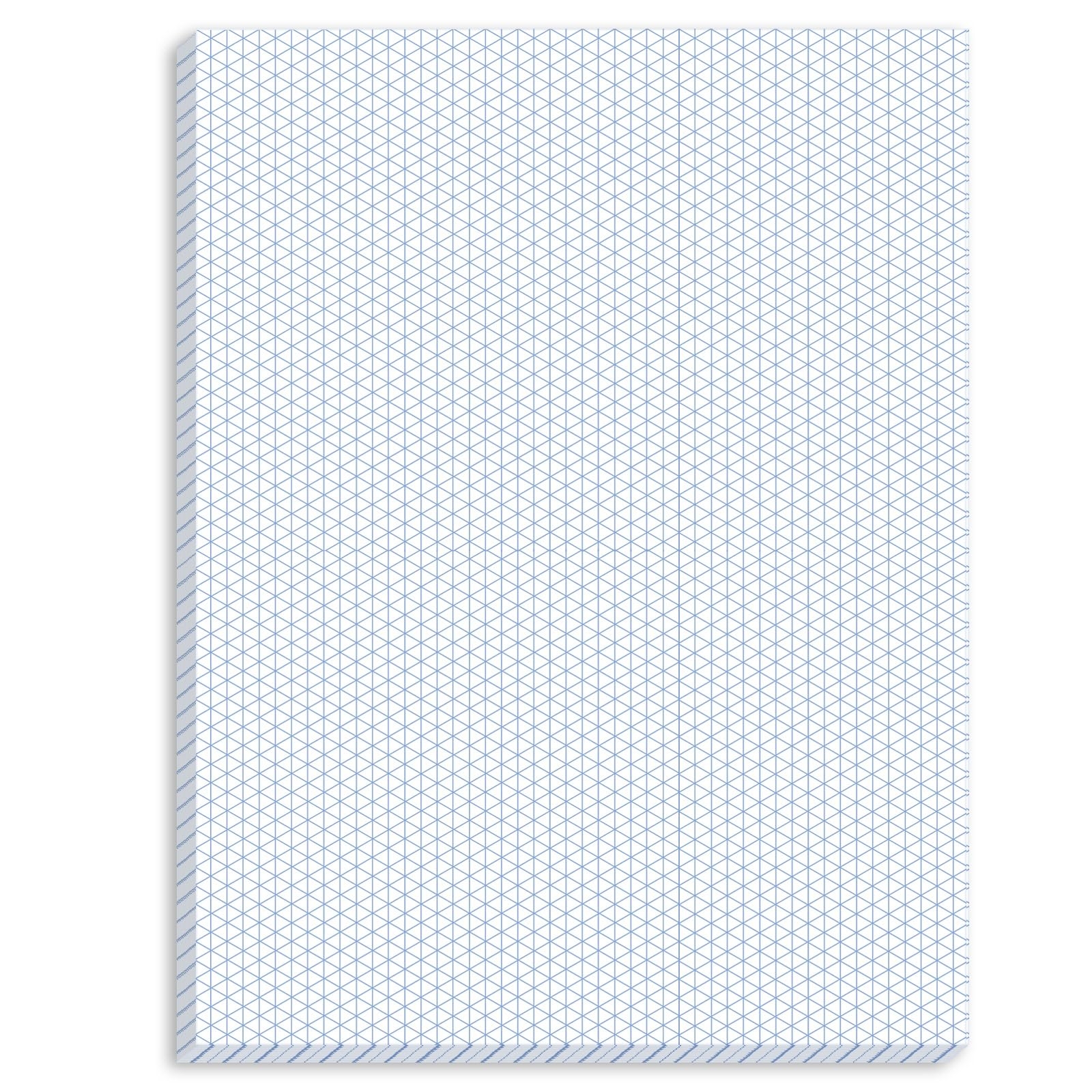 Amazon MotiMind 50 Sheets Isometric Graph Paper Pad 8 5 X 11 