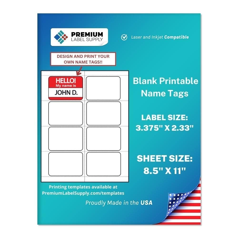 free printable labels nametags