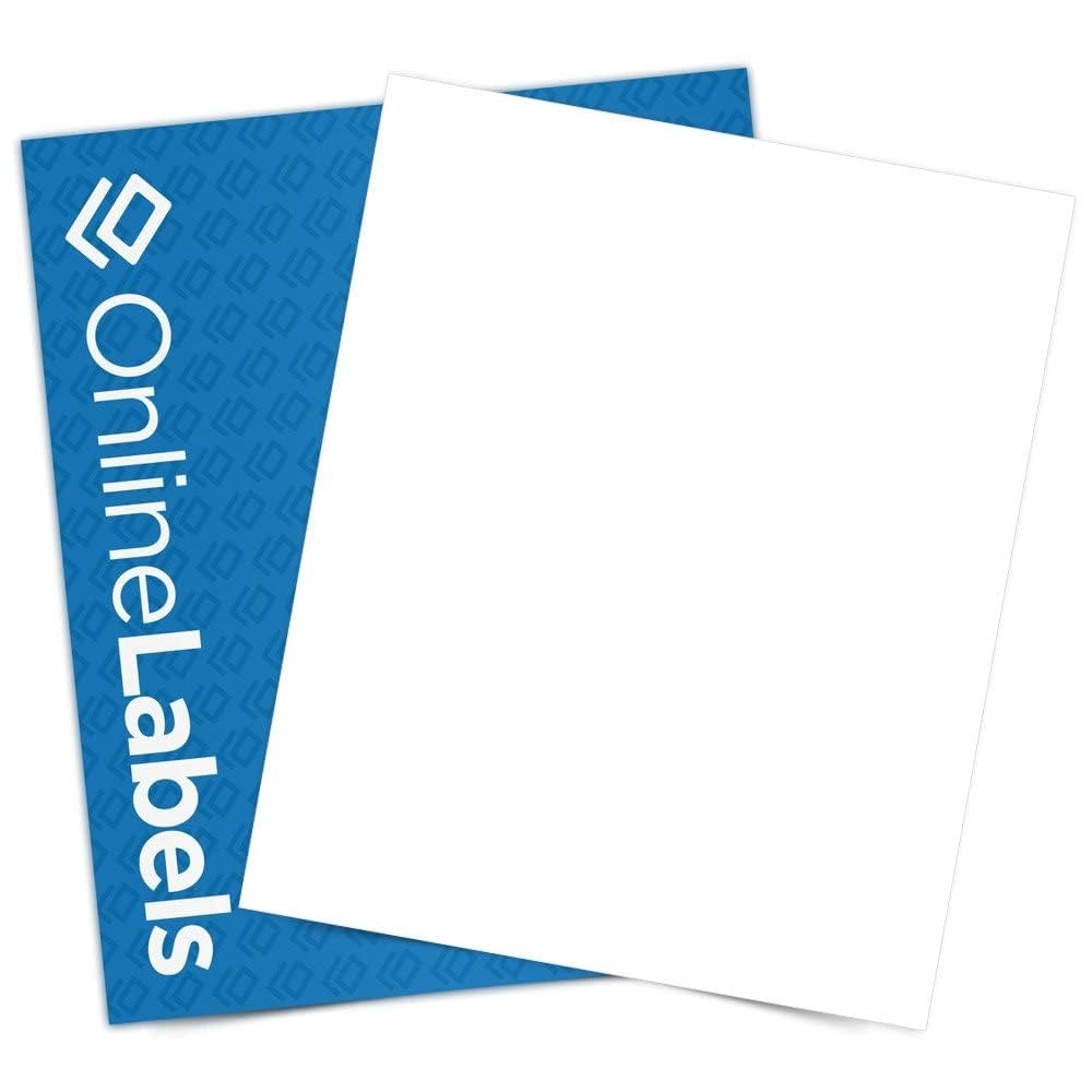 Amazon Sticker Paper 100 Sheets White Matte 8 5