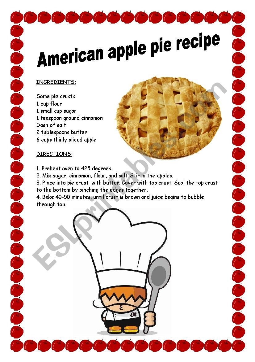free printables apple pie recipe free printables apple pie recipe