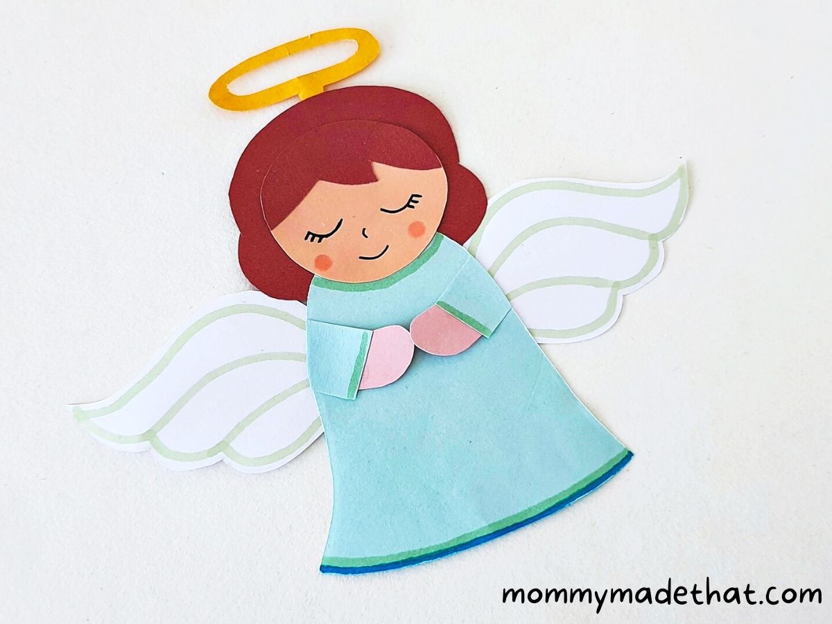 free printable double sided bookmark with angels