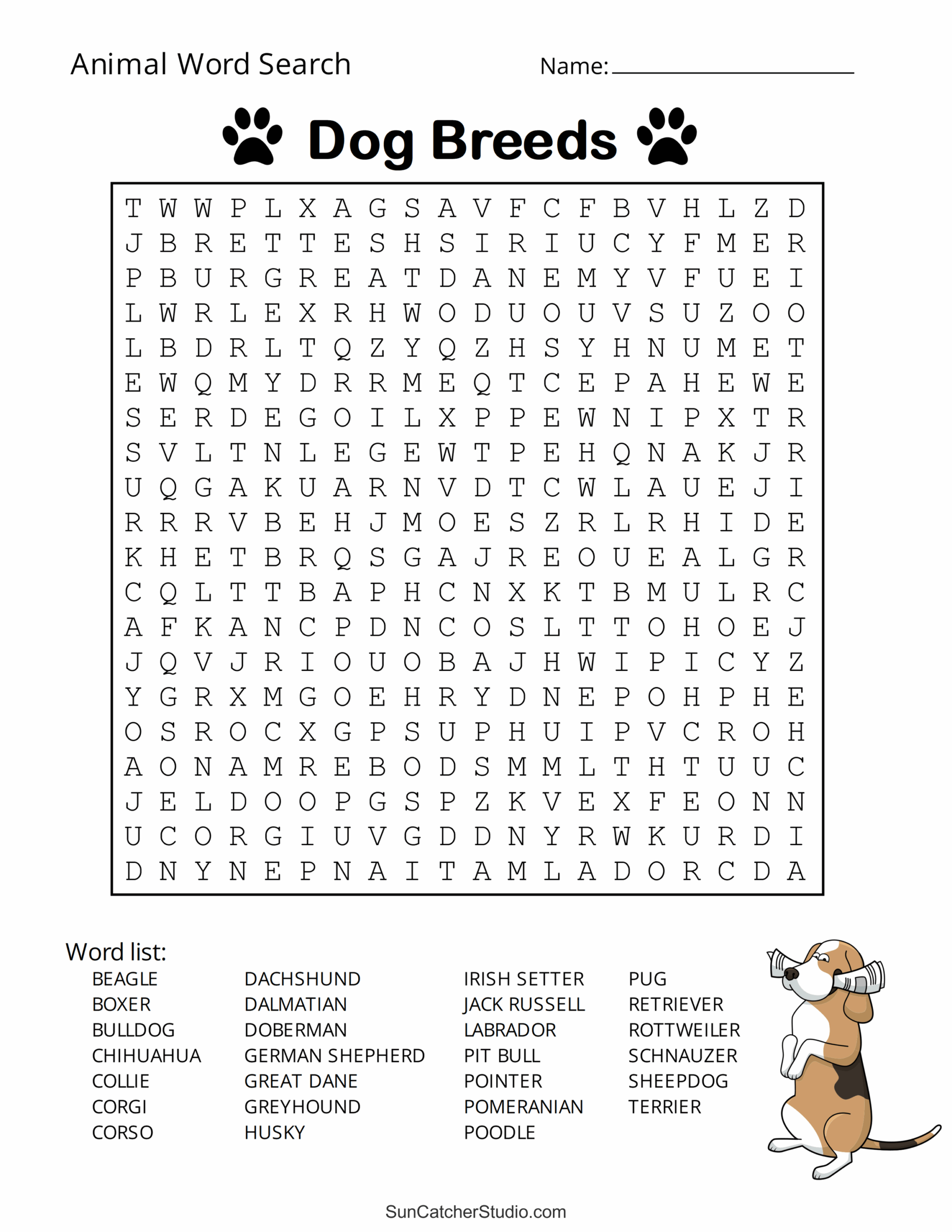 Animal Word Search Free Printable Dog Pet Dinosaur Puzzles Free Printables Monograms Design Tools Patterns U0026 DIY Projects Animal Word Search Free Printable Dog Pet Dinosaur Puzzles Free Printables Monograms Design Tools Patterns U0026 DIY Projects