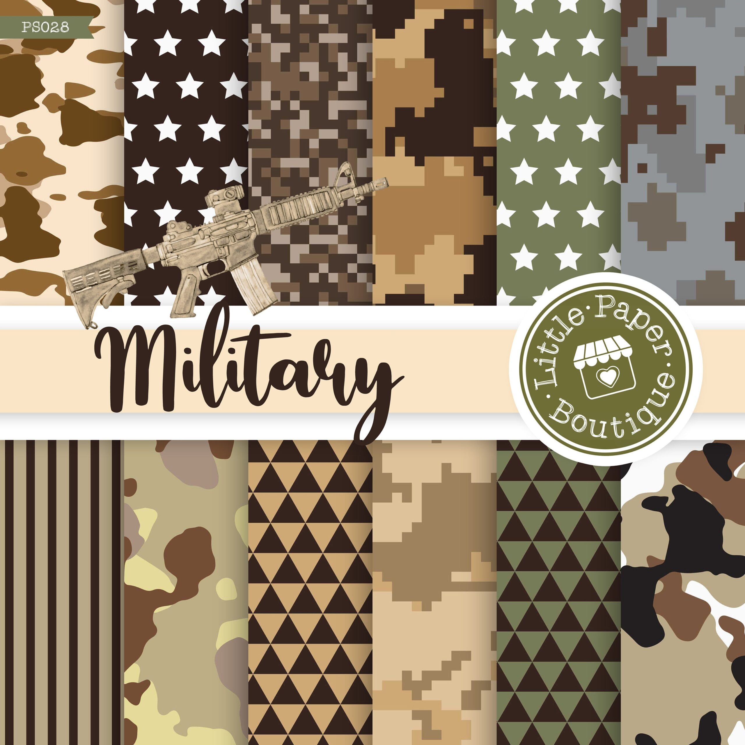 Armed Forces Digital Papers camo Camoflauge Patriotic Military Army Marine camo Digital Paper With Printable Camouflage Army Background Etsy
