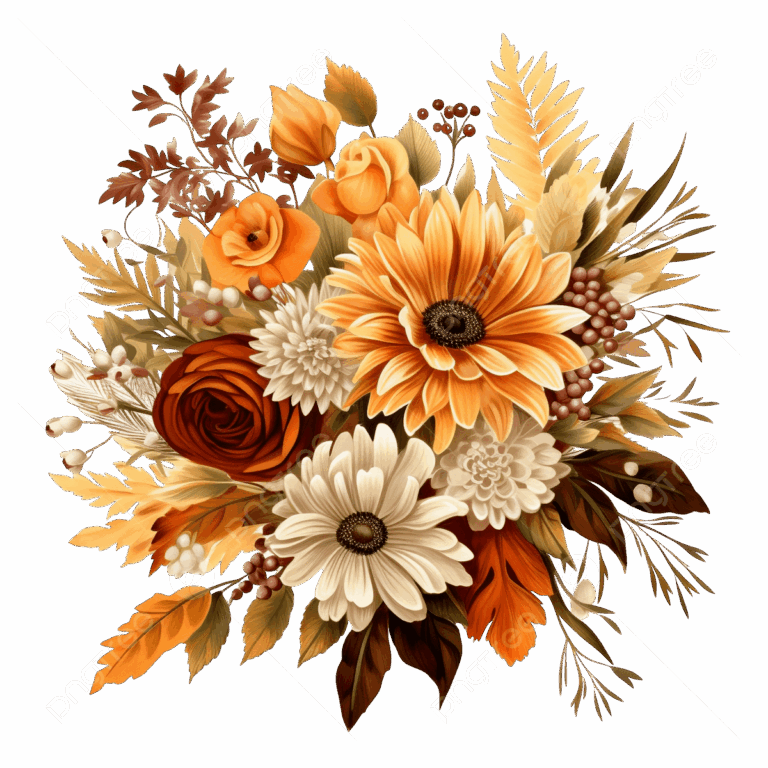 Autumn Flower Clip Art Full Season Thanksgiving Leaves Border PNG Transparent Image And Clipart For Free Download