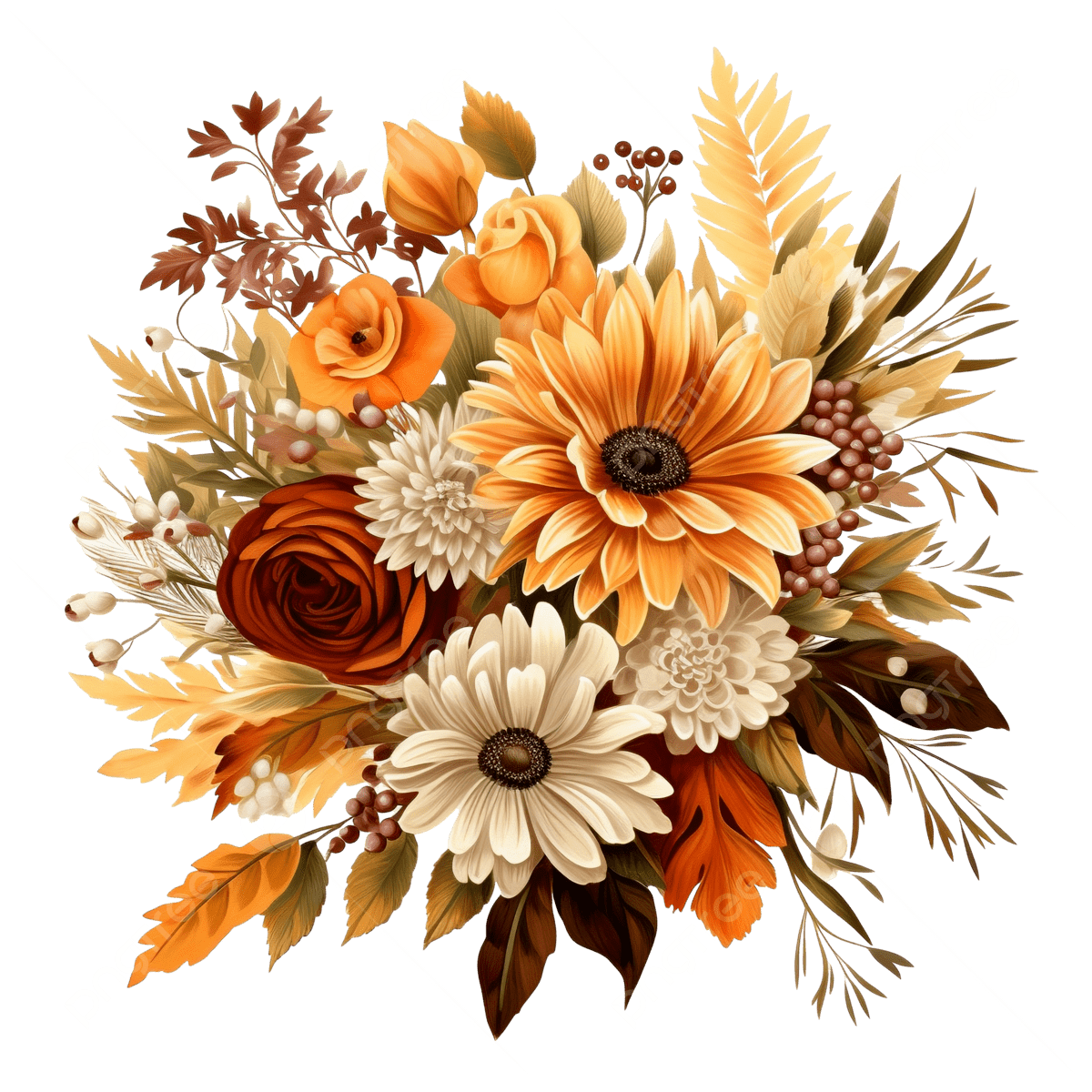 Autumn Flower Clip Art Full Season Thanksgiving Leaves Border PNG Transparent Image And Clipart For Free Download