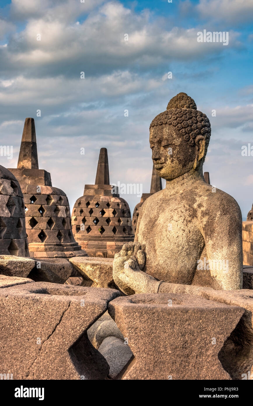 Buddha Statue Candi Borobudur Buddhist Temple Muntilan Java 