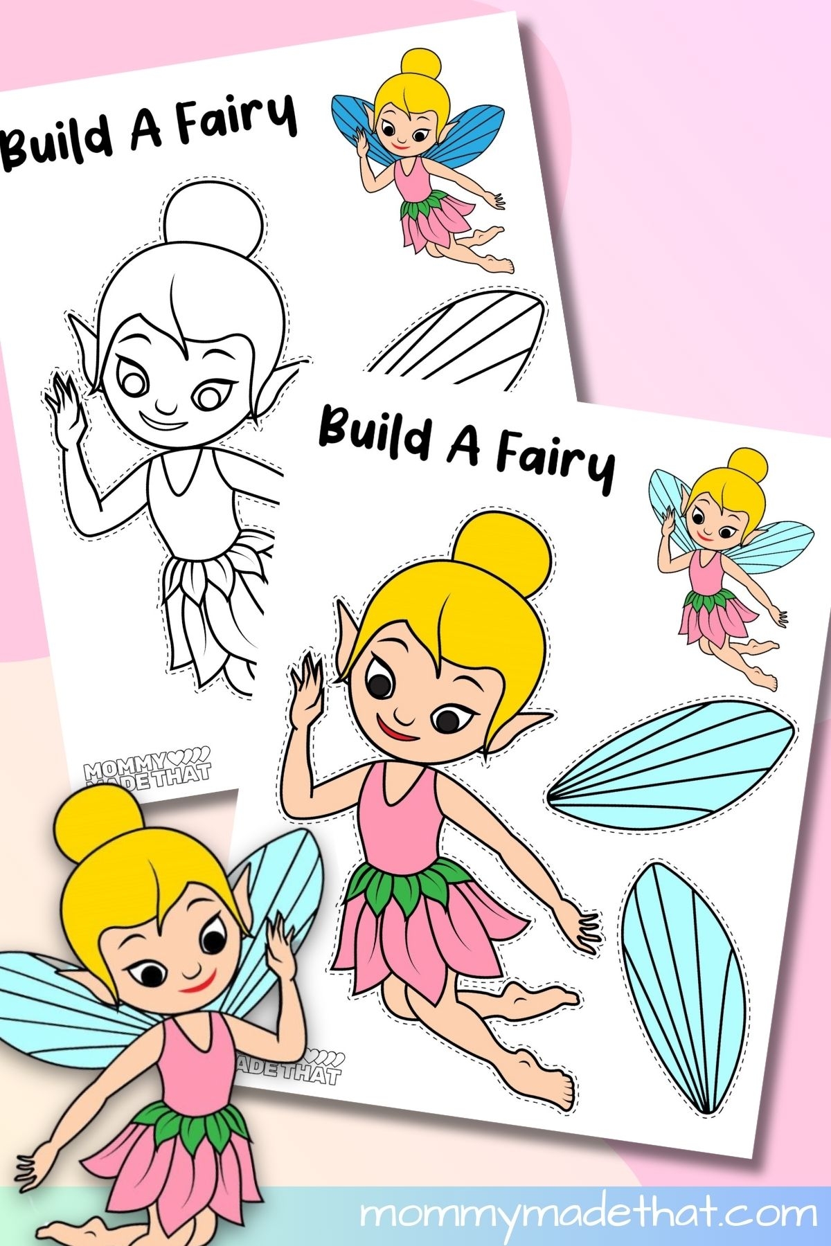Build A Fairy Craft Free Printable Template  Build A Fairy Craft Free Printable Template