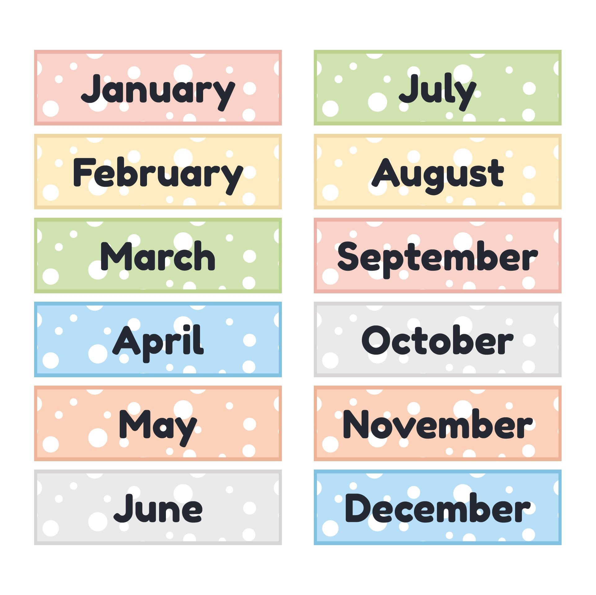 Calendar Headers Months 10 Free PDF Printables Printablee