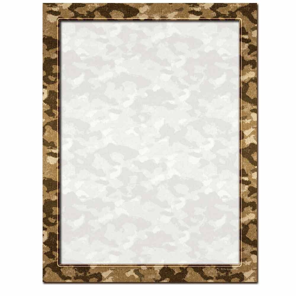 Camouflage Writing Paper Worksheets Library