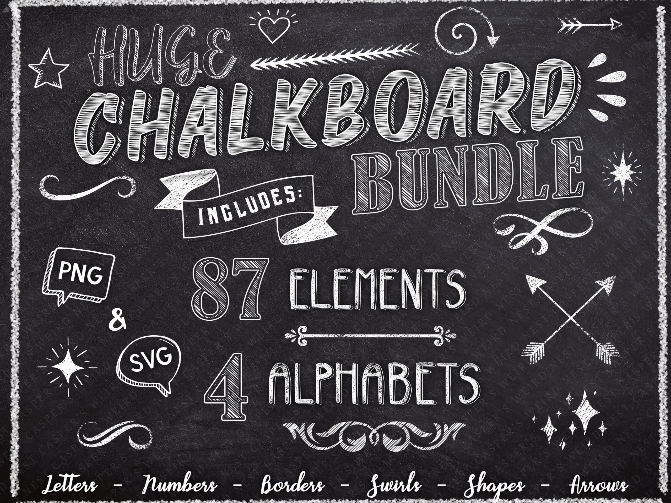 Chalkboard Stationery Etsy