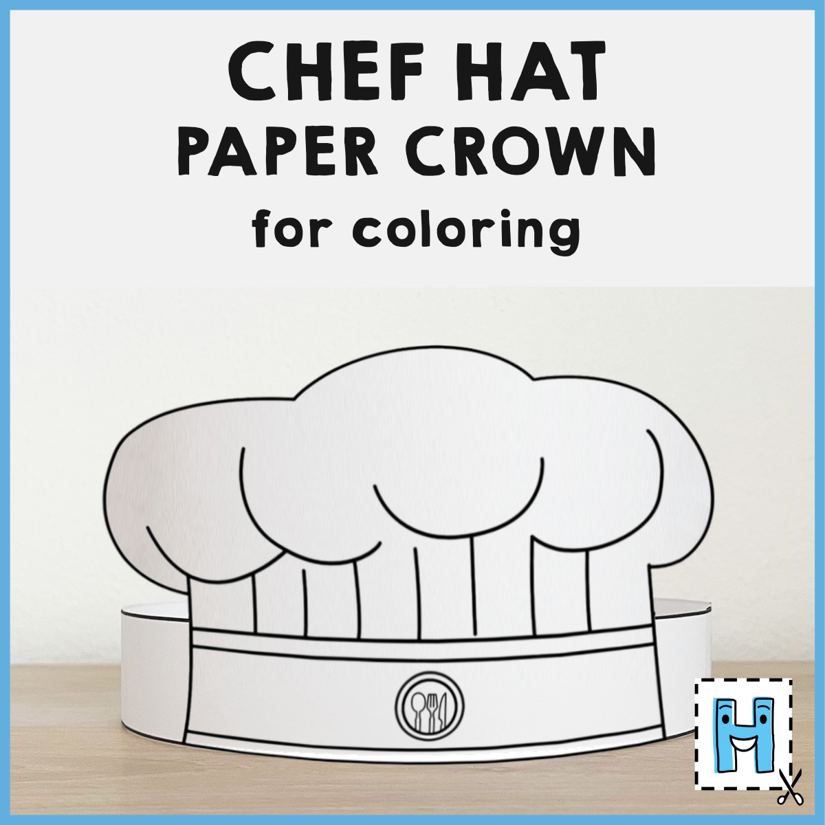 Chef Hat Cook Paper Crown Printable Coloring Craft Activity For Kids Made By Teachers Chef Hat Cook Paper Crown Printable Coloring Craft Activity For Kids Made By Teachers