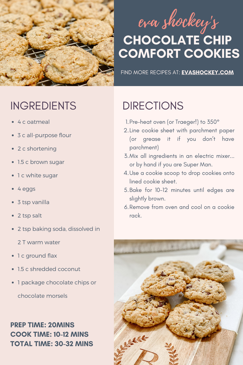 Chocolate Chip Comfort Cookies Eva Shockey Chocolate Chip Comfort Cookies Eva Shockey