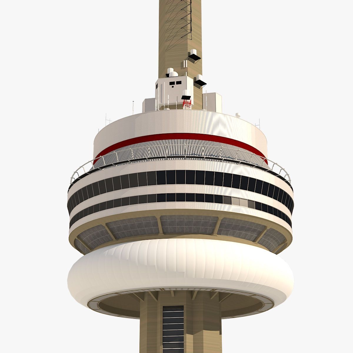 CN Tower 3D Model 99 skp fbx obj max Free3D