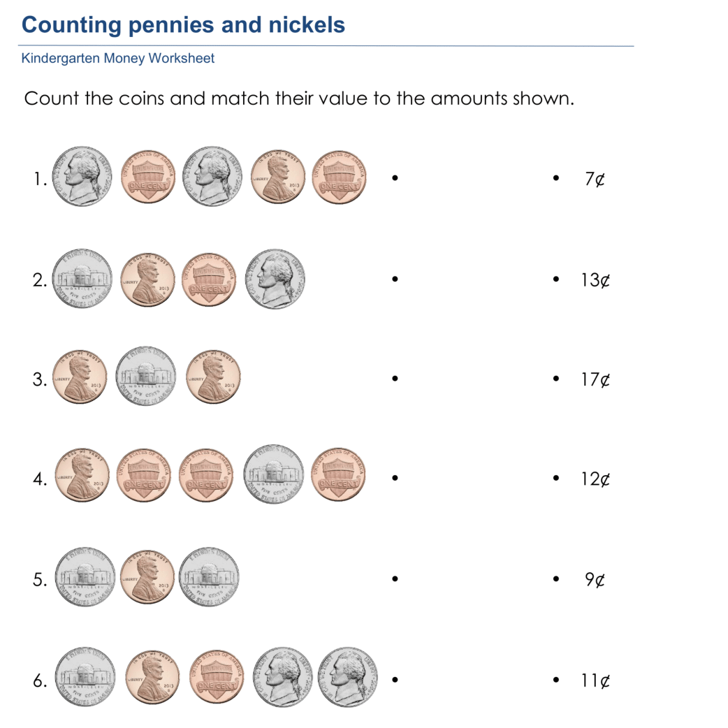 printable money worksheets