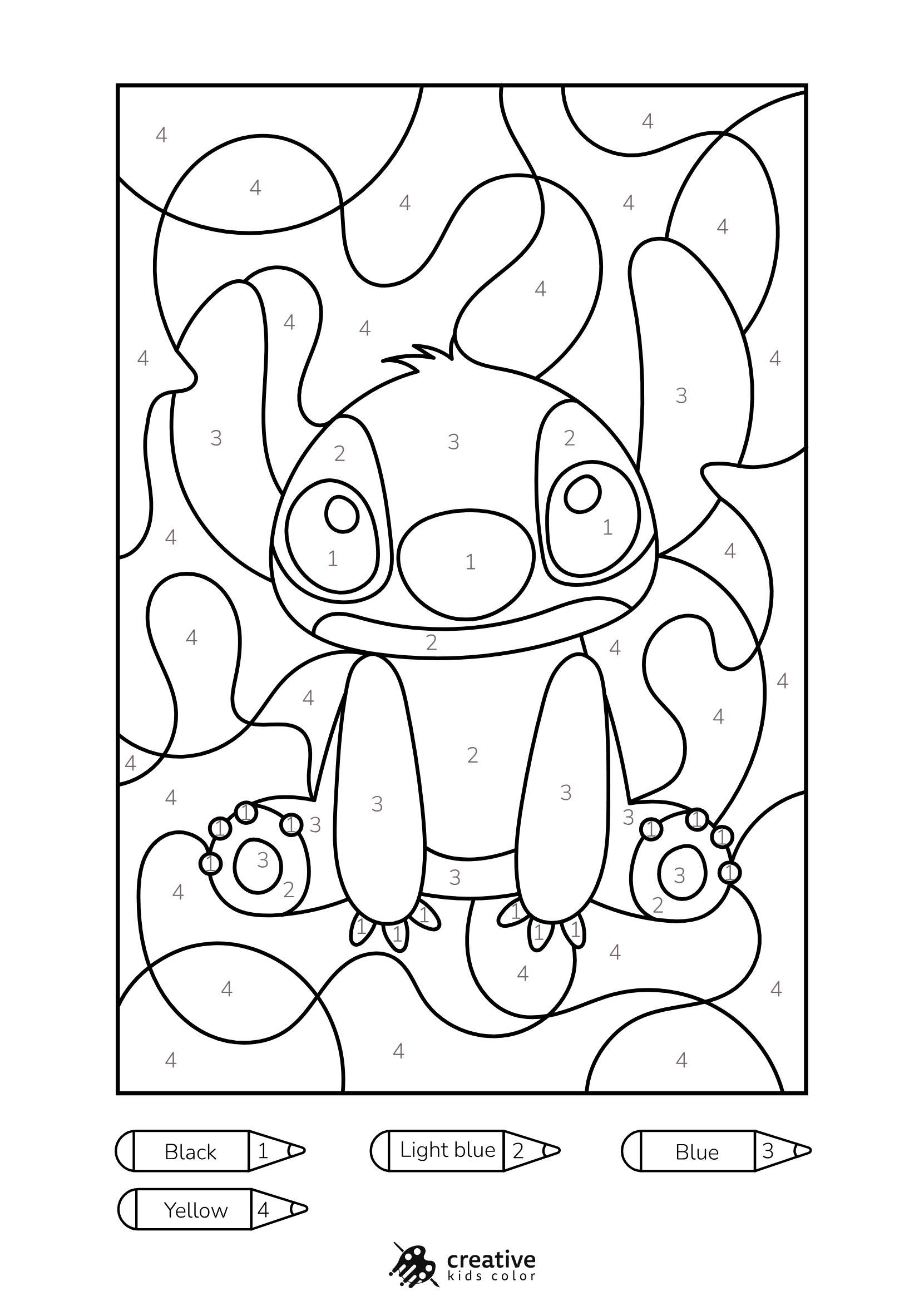 Color By Number Coloring Pages 50 Free Printable PDFs 