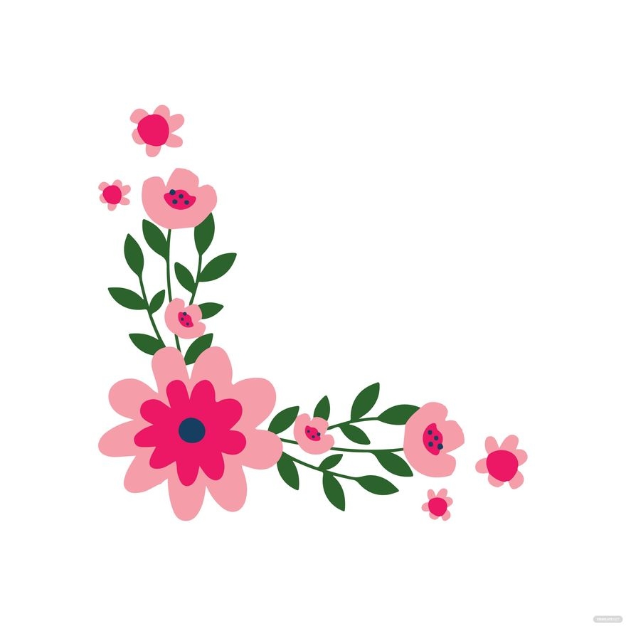 Corner Floral Clipart In Illustrator Download Template