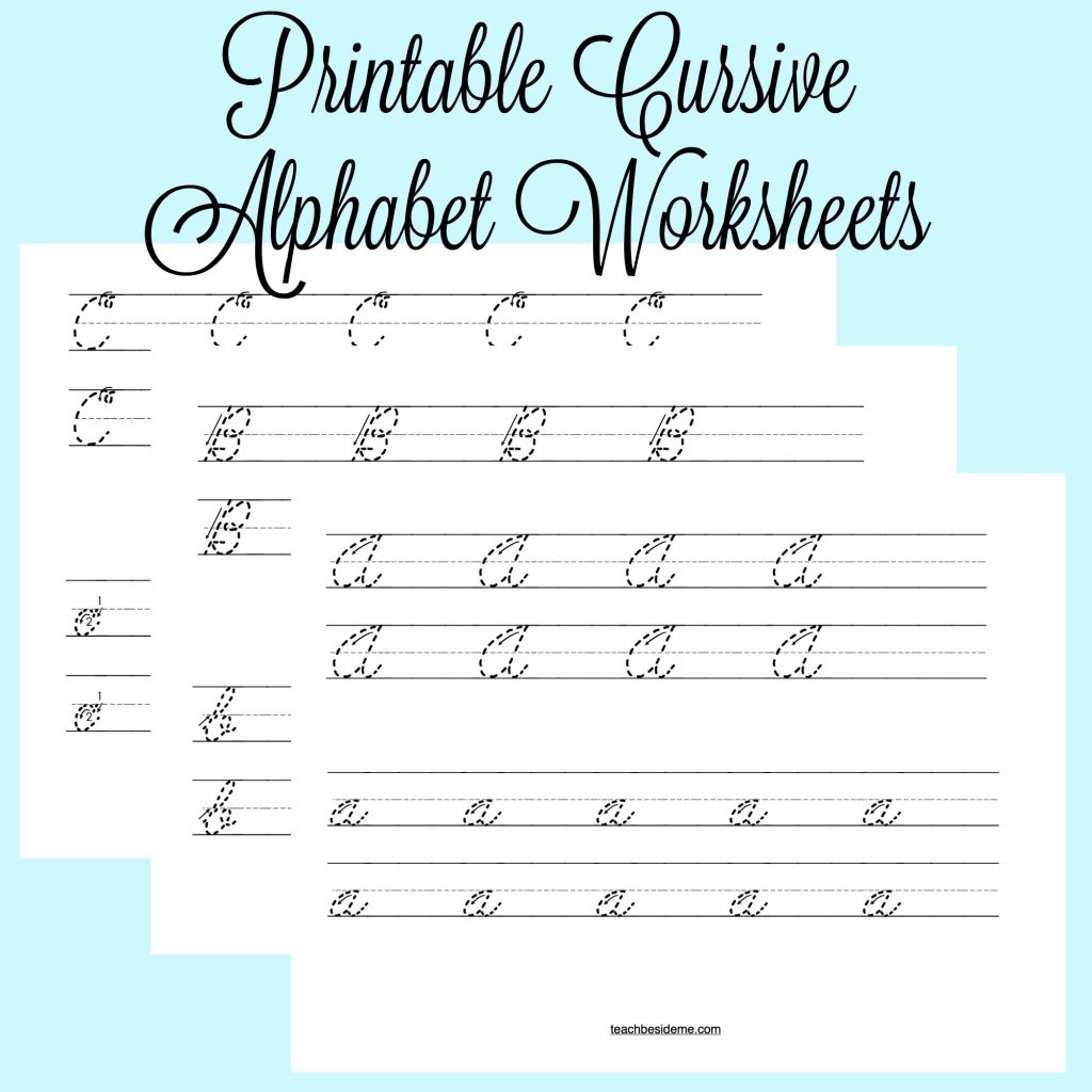 cursive handwriting worksheets free printable