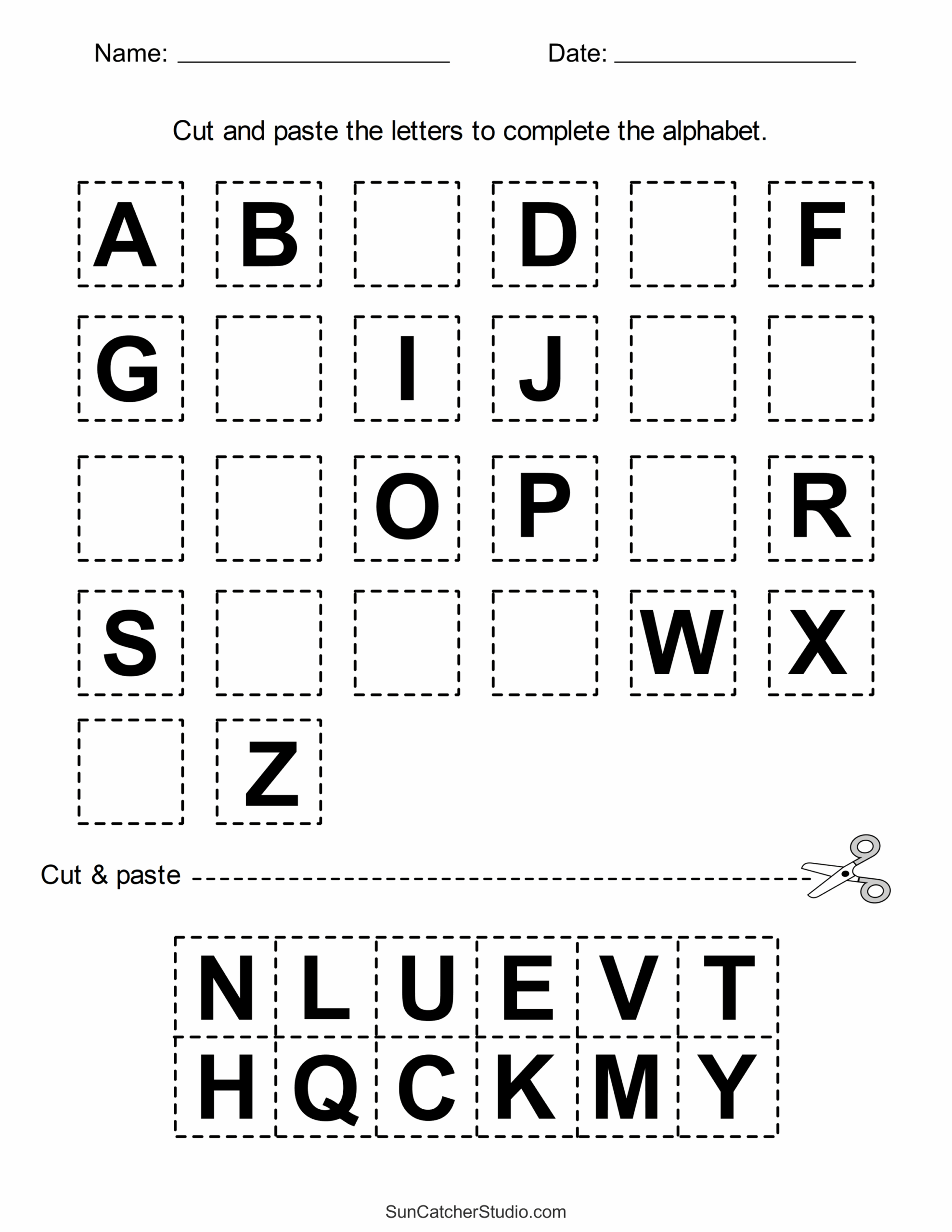 printable prek worksheets