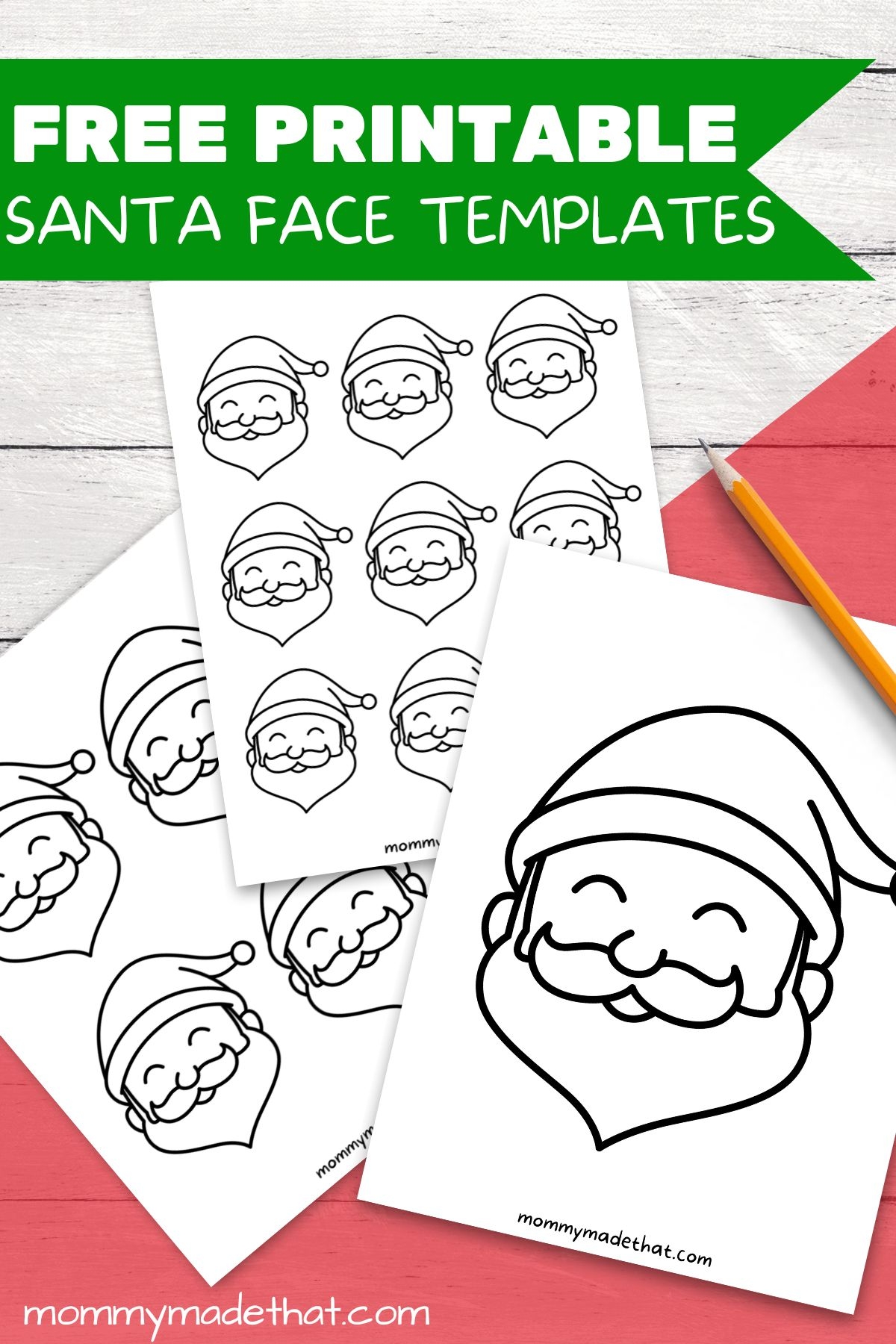 Cute Santa Face Templates Free Printables  Cute Santa Face Templates Free Printables