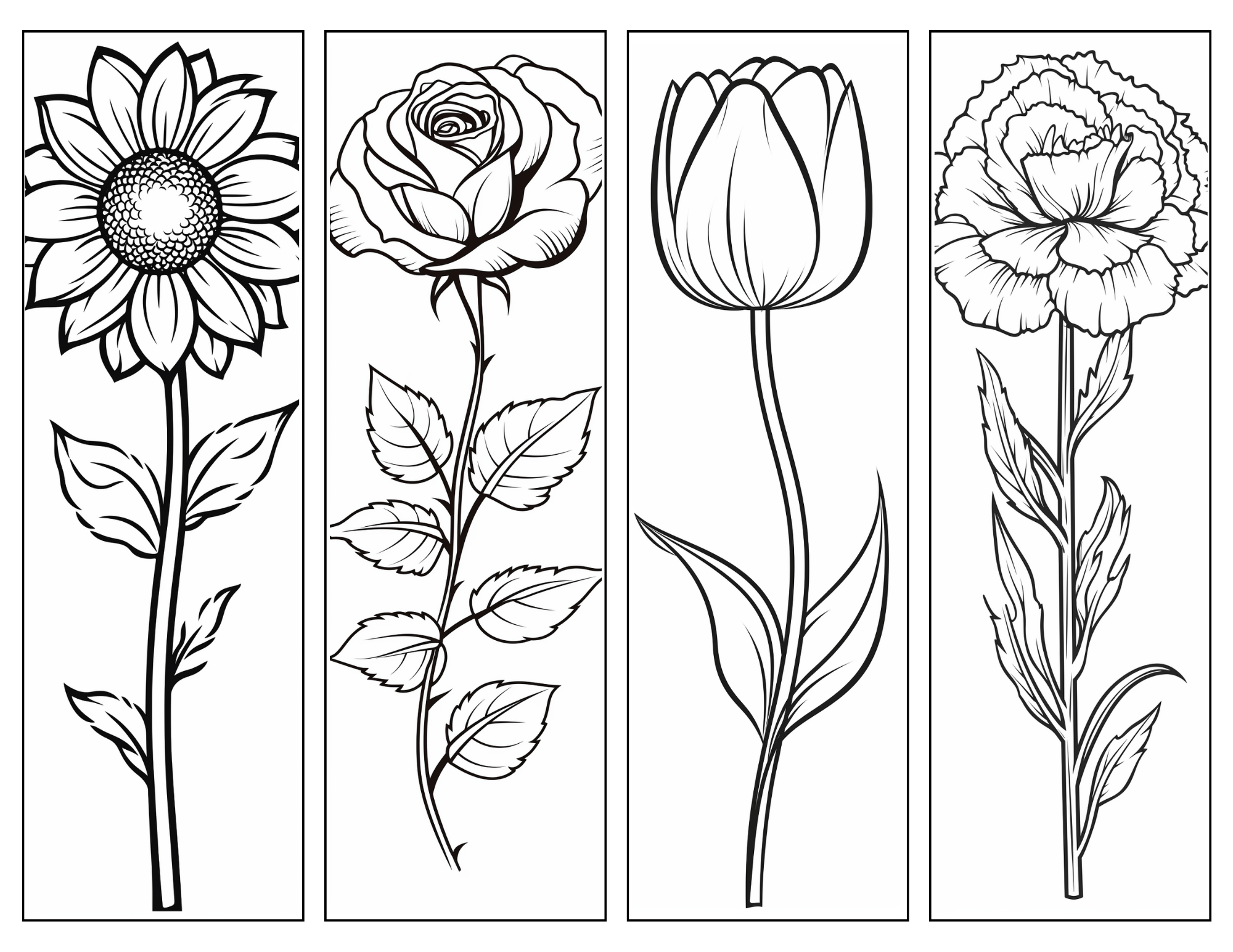 DIY Printable Flower Bookmark For You To Make Skip To My Lou Worksheets Library