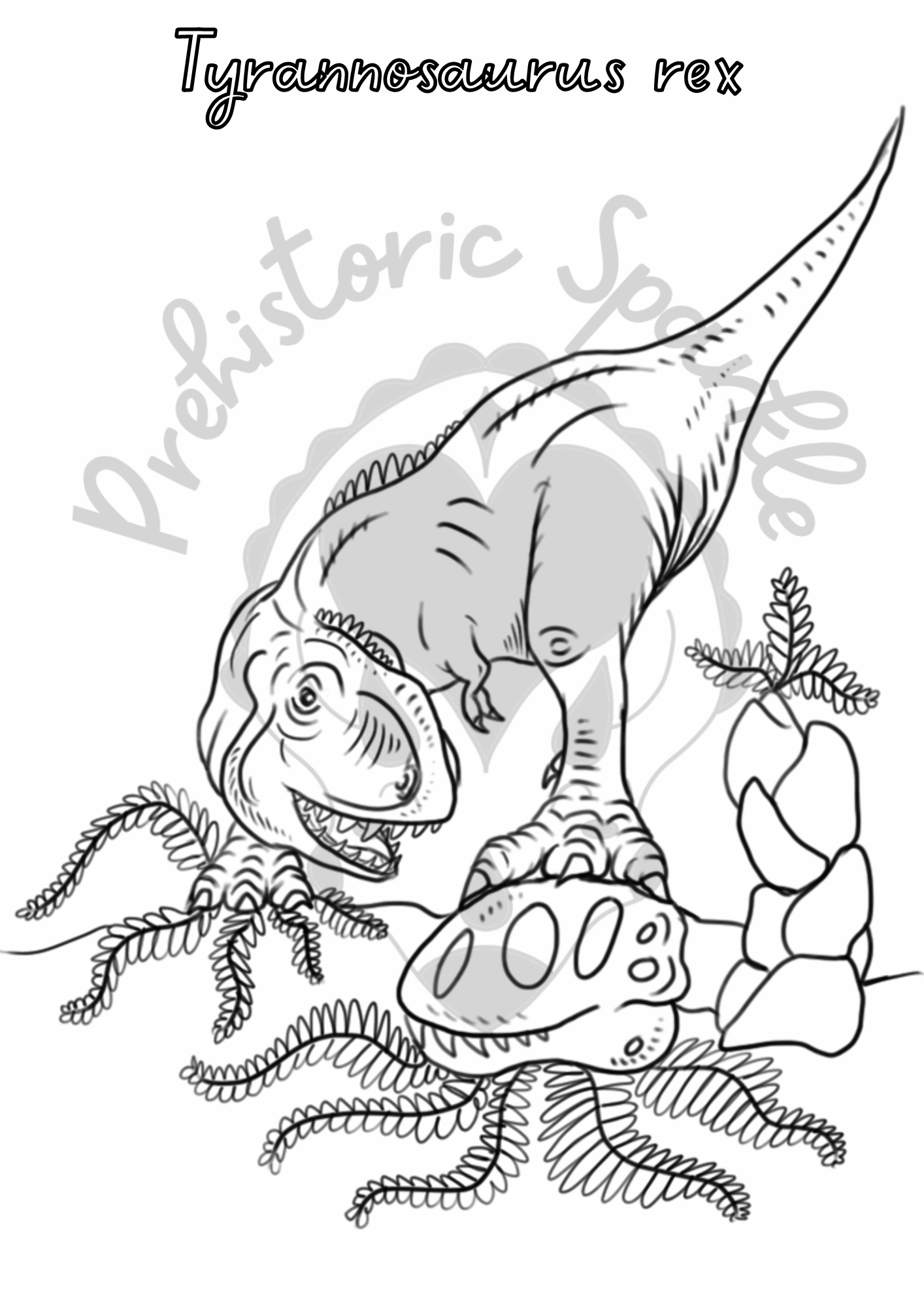 Download A Free Dinosaur Colouring Page To Colour In At Home 