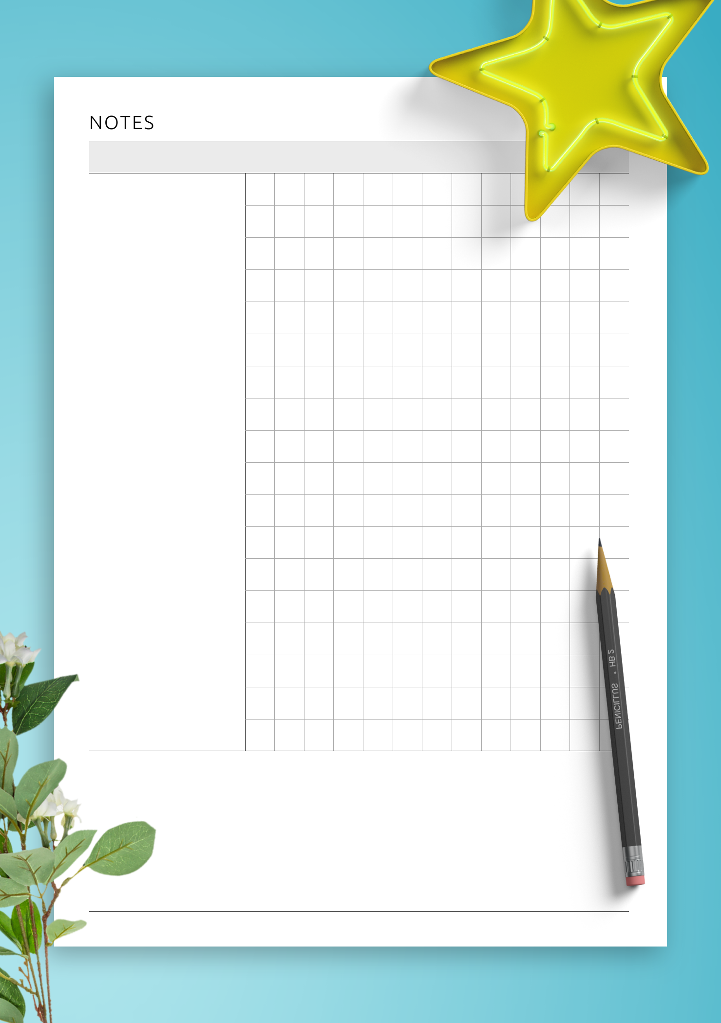 Download Printable Cornell Notes Squared Paper PDF