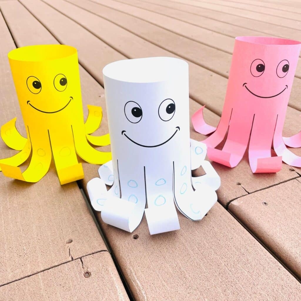 Easy Octopus Craft For Preschool Free Printable  Easy Octopus Craft For Preschool Free Printable